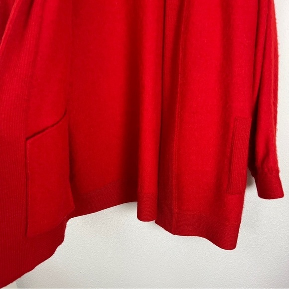 100% Alpaca Sweater Open Front Cardigan Knitwear Large - Picture 7 of 9